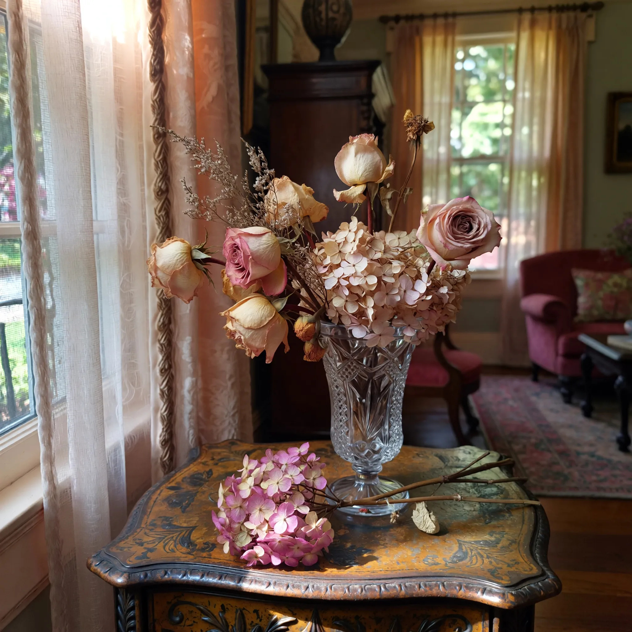 Dried flowers kept in memory &mdash; the beginning of Bradford & Magaline