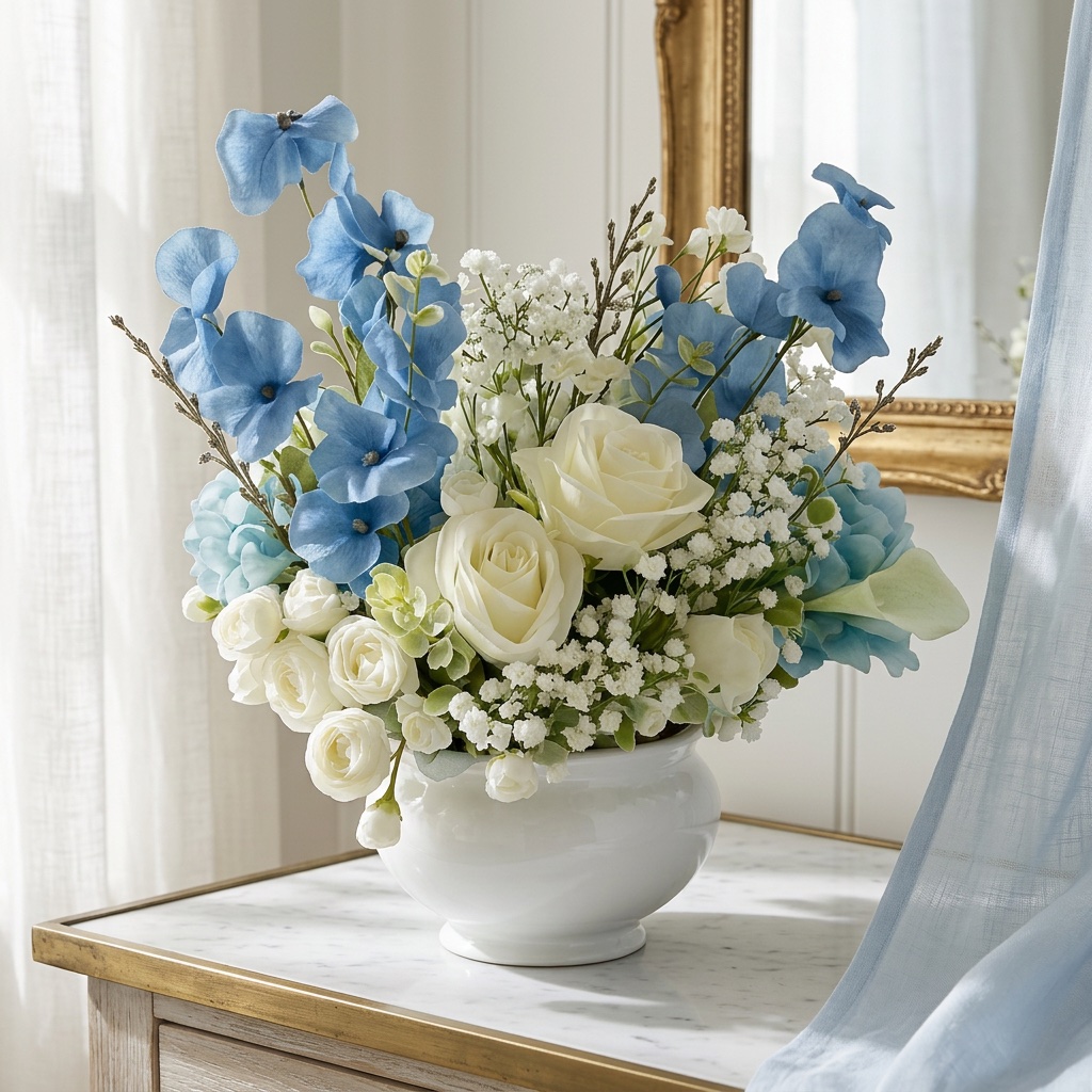 The Azure Estate in a styled setting