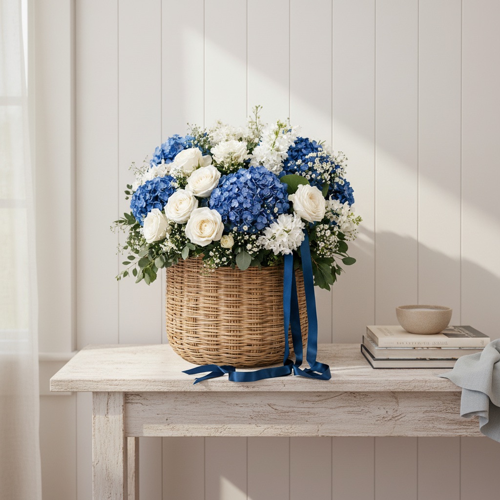 Coastal Estate arrangement in a styled setting
