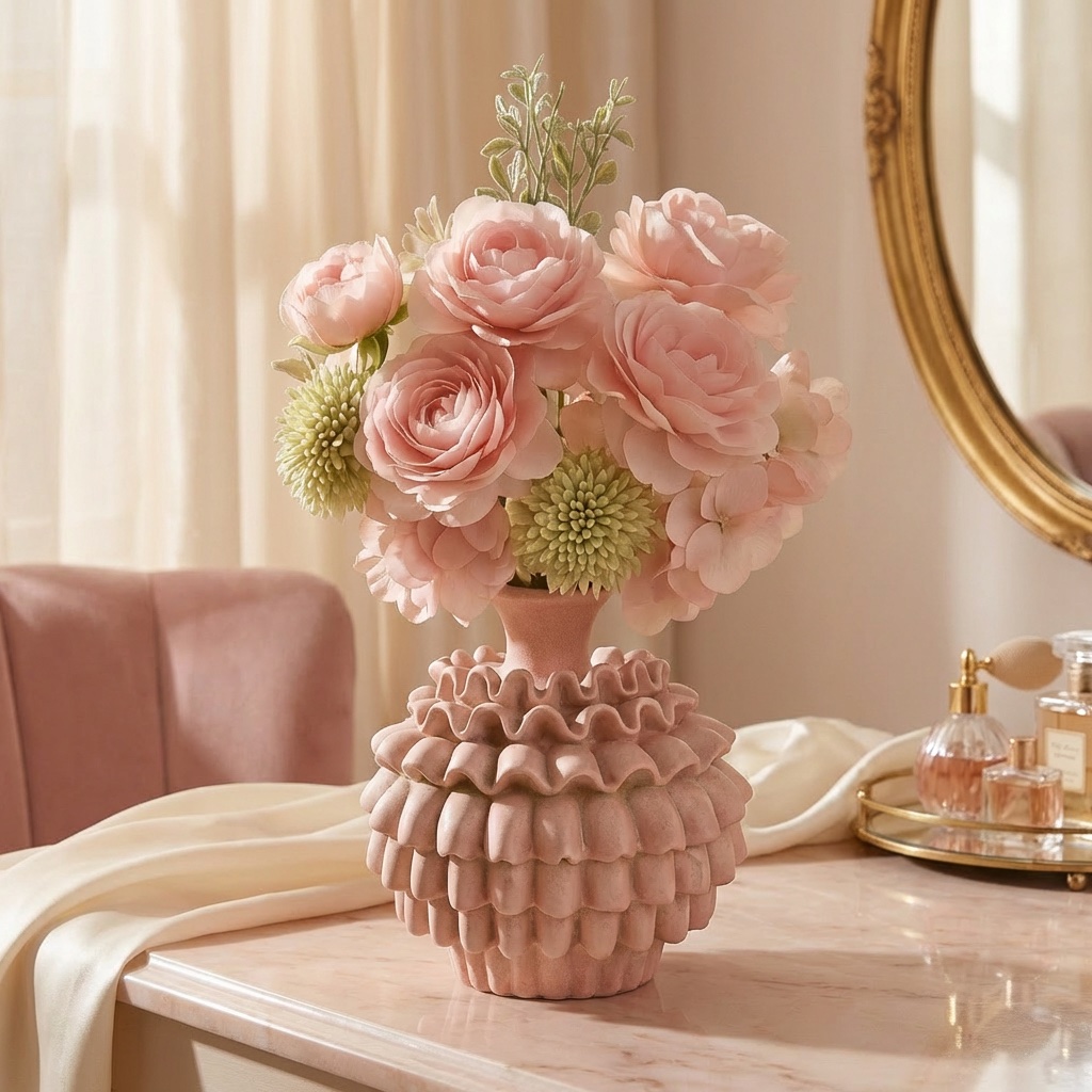 La Vague Rose in a styled setting